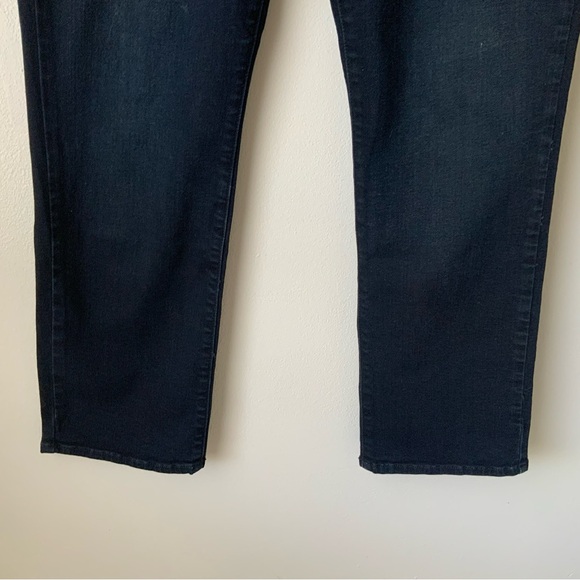 MOTHER Jeans Swooner Rascal Ankle High-Rise Straight Leg Crop Dark Blue Size 30 - Picture 6 of 13